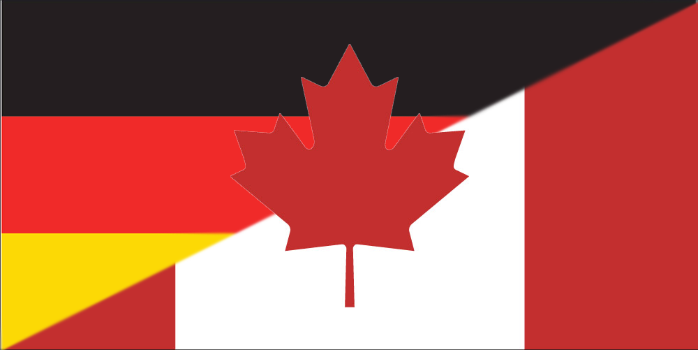 Flagge-Germany/Kanada